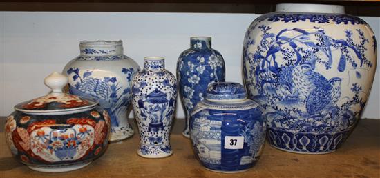 6 pieces of original ceramics